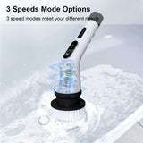 Electric Cordless Spin Scrubber – Rotating Bathroom Cleaning Brush