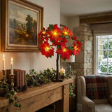 Free Standing LED Poinsettia Tree