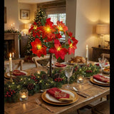 Free Standing LED Poinsettia Tree